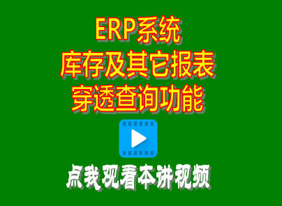 企管王ERP軟件中庫存報表其它報表穿透查詢功能操作方法